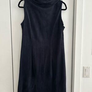 J. McLaughlin Midnight Blue Cowl Neck Midi Dress